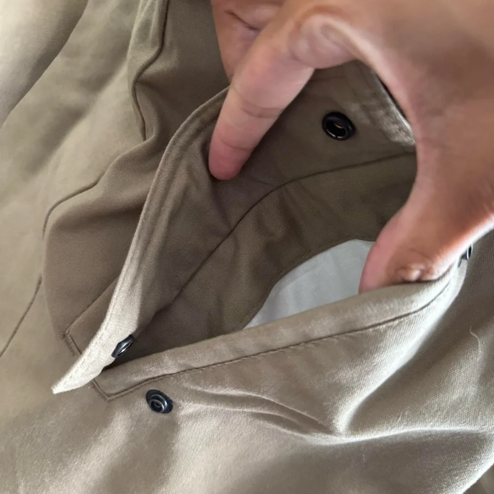 Vintage Tan Coat - Thick / Insulated Puffer Ski Snow Medium - Picture 4 of 8